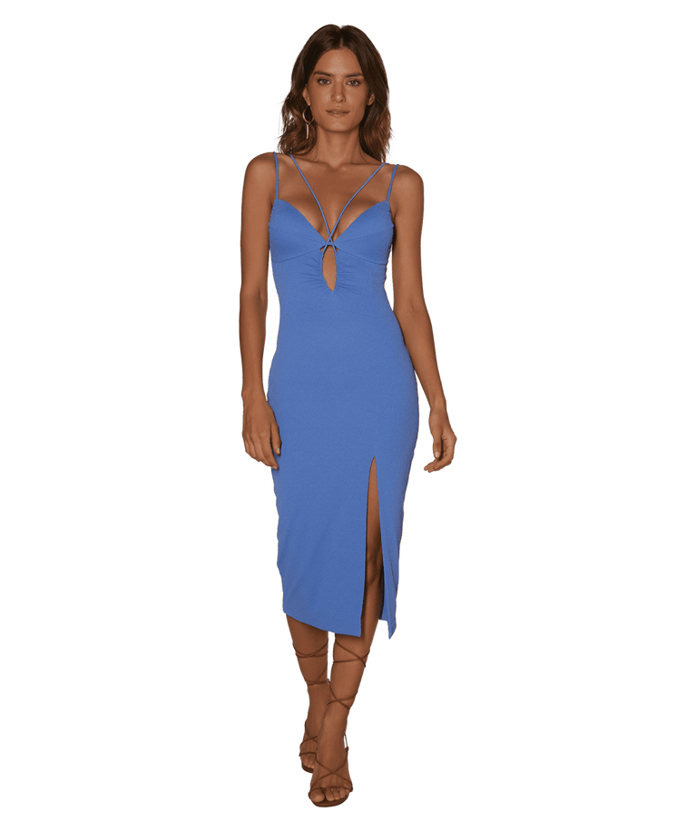 Firenze Mag Midi Dress - Periwinkle